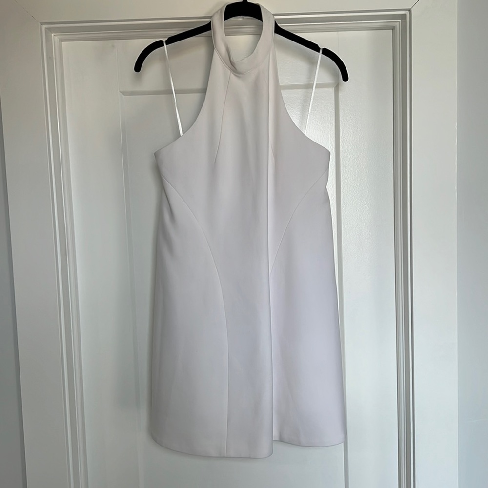 Finders Keepers white halter A-line dress